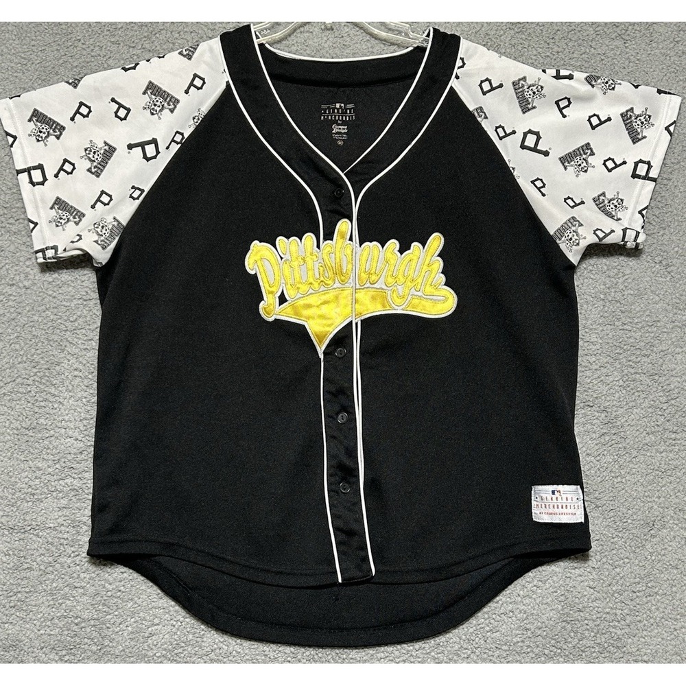 Pittsburgh Pirates  MLD‎ Genuine Merch Button Jersey Womens 2XL Rare